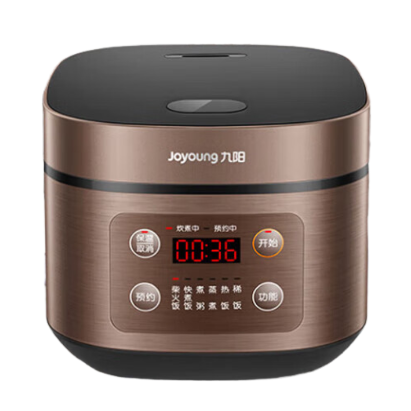 九阳(Joyoung)家用智能电饭煲电饭锅大火力柴火饭智能预约多功能焖煮防溢[铜匠厚釜]柴火饭 4L F-40FZ815