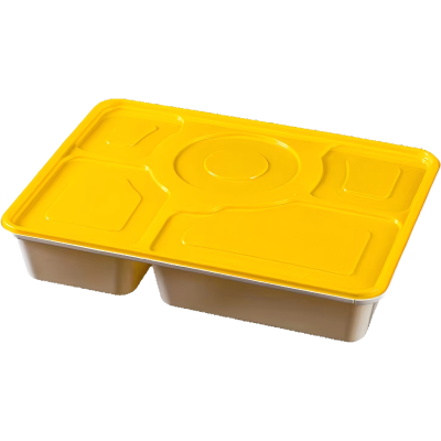 特昂优选 一次性五格餐盒 90套 箱