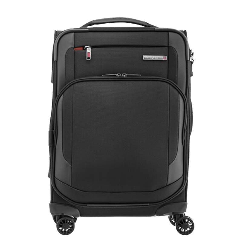 Samsonite/新秀丽拉杆箱 商务多功能登机箱 多隔层大容量AZ7黑色拉链20寸
