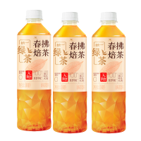 统一绿茶春拂焙茶真茶萃取0脂无糖微发酵茶饮料500ml*15瓶整箱装