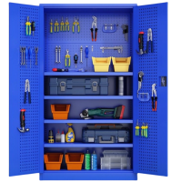 景福达工具柜纯蓝网板台