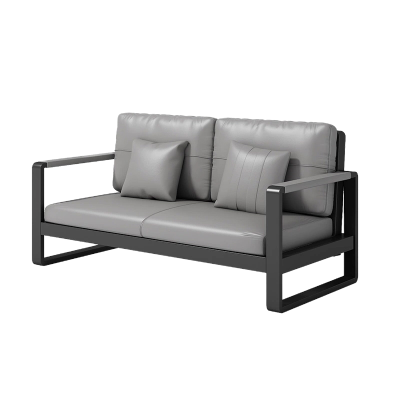 班龙接待沙发双人灰色张