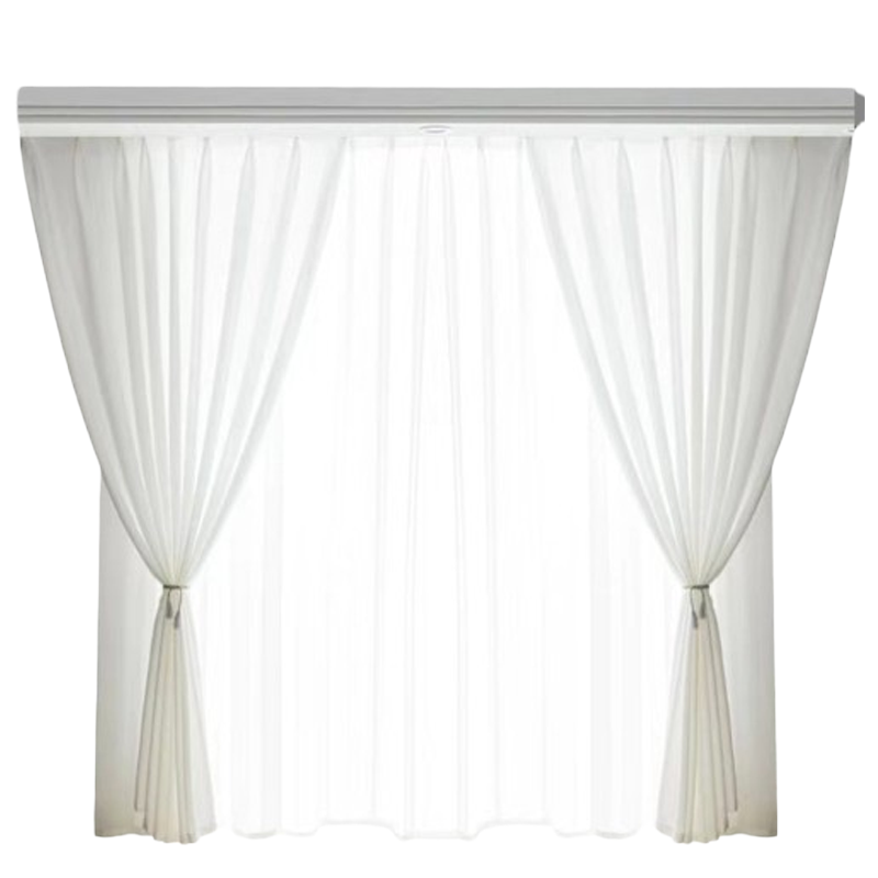 昕蓝梦 定制加密白纱 幅高2.7 米