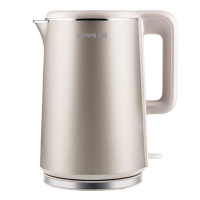 九阳电热水壶1.7L家用不锈钢自动断电电热水壶香槟金K17-F10