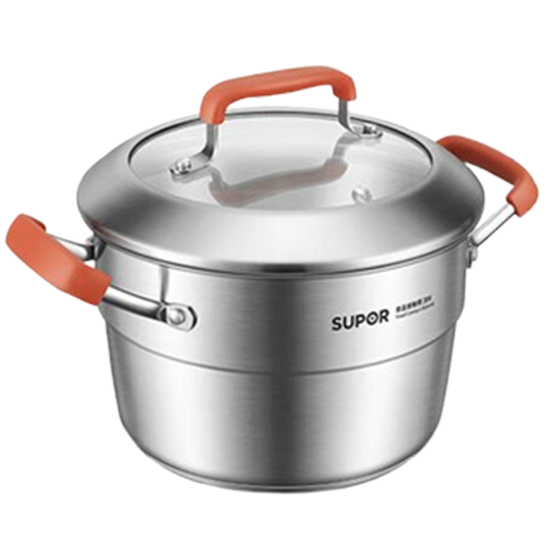 苏泊尔汤锅20cm不锈钢炖锅加深无涂层送蒸片ST20CC1