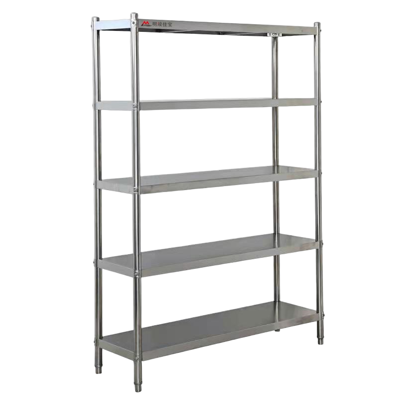 明焌佳 宝商用加厚不锈钢置物架 五层货架 1200*500*1800