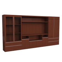 合祥源 博古架书柜文件柜 4000*450*2000mm 组