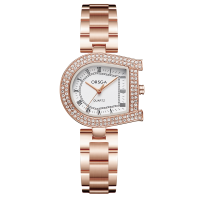 ORSGA手表个性小众时尚商务女表轻奢ins镶钻U型石英表腕表1112L