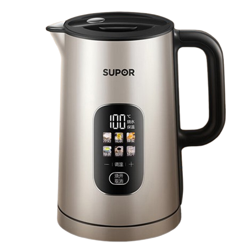 苏泊尔电水壶1.5L不锈钢防烫电水壶烧水壶SW-15S02FQ