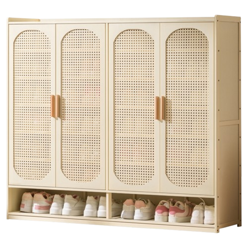 芊怡(QIANYI)奶油风鞋柜家用门口入户收纳柜一体靠墙室内楼道外鞋架