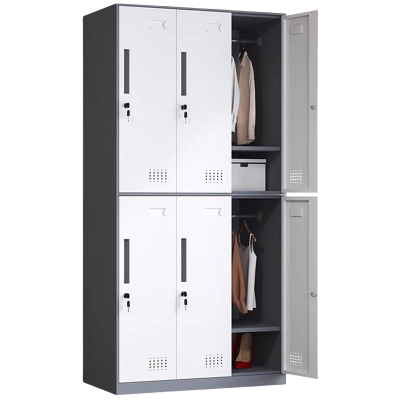 黎谷瑞 更衣柜 六门90*50*185cm 台(灰白套色)