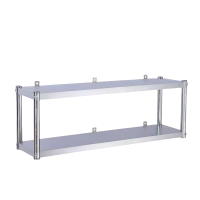 荺炬双层不锈钢置物架150cm个