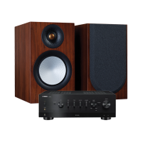 MonitorAudio/英国猛牌银50 书架音箱无源HIFI发烧级桌面音响雅马哈RN-800A功放套装