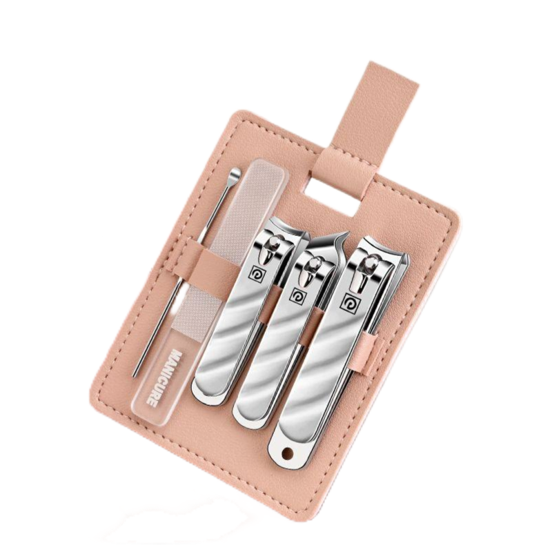 指甲刀套装尖头指甲剪斜口修甲指甲甲沟炎专用锉亮甲片工具N8169