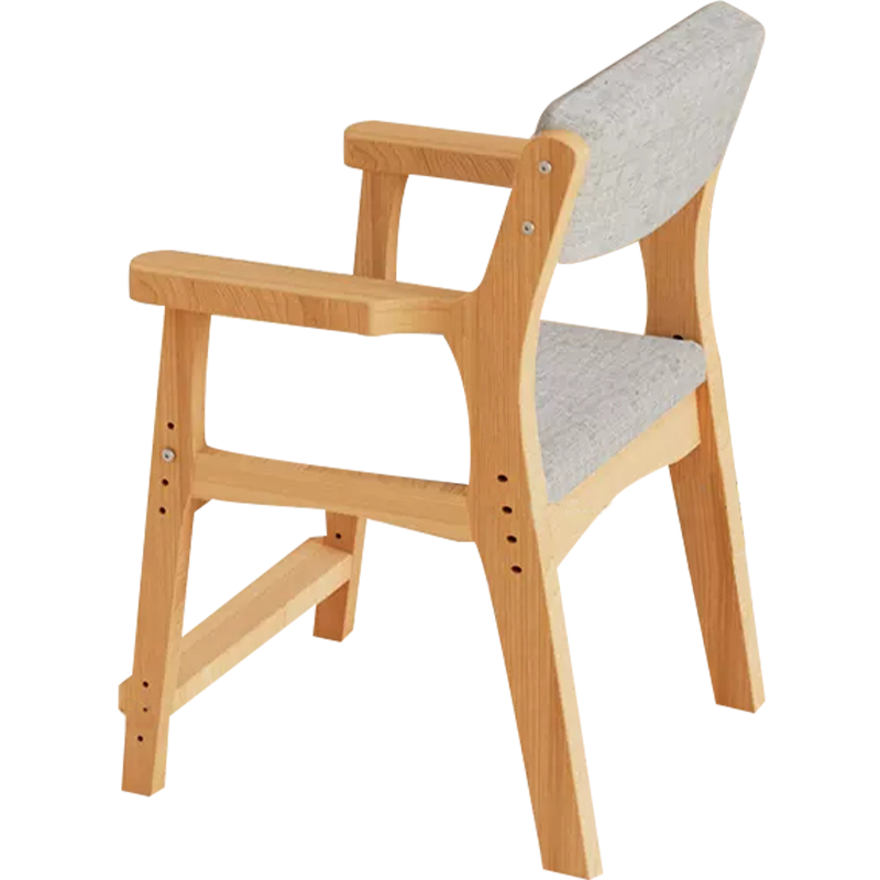 爱果乐儿童学习椅实木可升降座椅小学生写字椅子宝宝调节坐凳餐椅