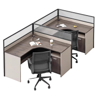 悦兴诚员工办公桌含柜椅2800*1200*1100mm套