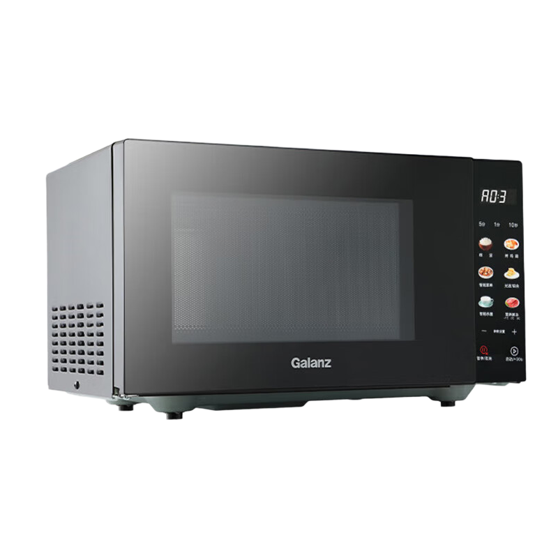 格兰仕微波炉烤箱一体机 不锈钢内胆微波炉家用 23升大火力800W平板式B1-PGGF3