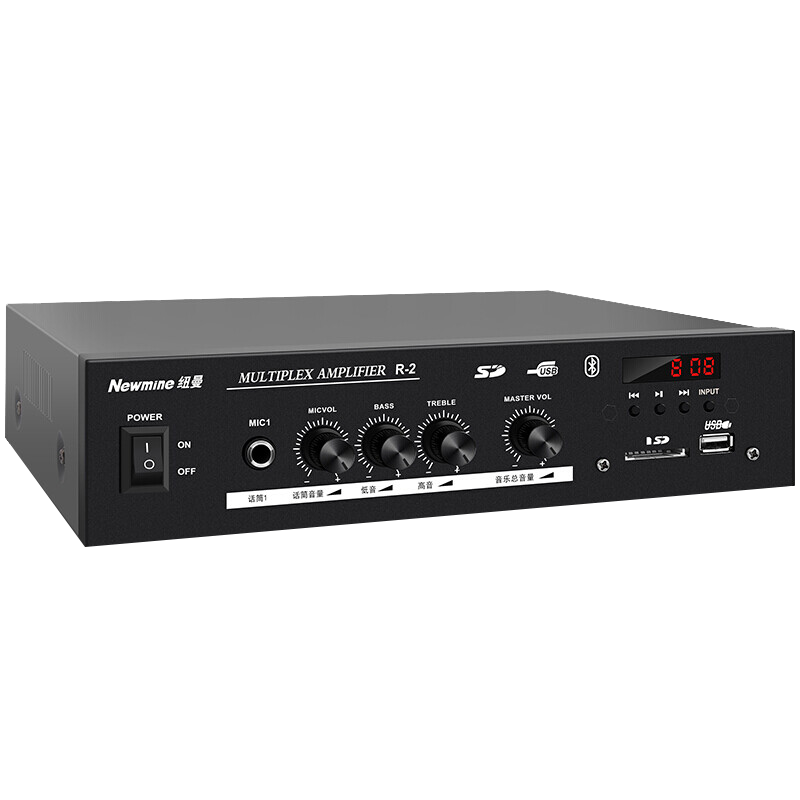 纽曼(Newsmy)功放吸顶音响 R12 6英寸一拖二