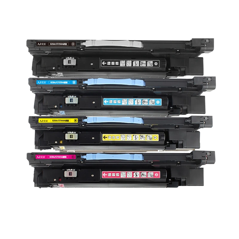 艾洁 惠普828A CF358A硒鼓四色套装商务版 黑蓝黄红各1支 用惠普HP M855 M880打印机