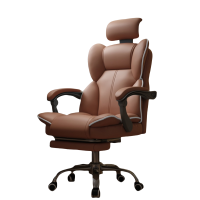 蕃蒂转椅咖色+脚踏把