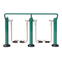 华歆立达 户外健身路径新国标 双人漫步机 件