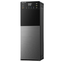 奥克斯(AUX)家用饮水机即热式下置水桶语音自动直饮茶吧机_灰色顶配升级加高智能语音时间显示_温热