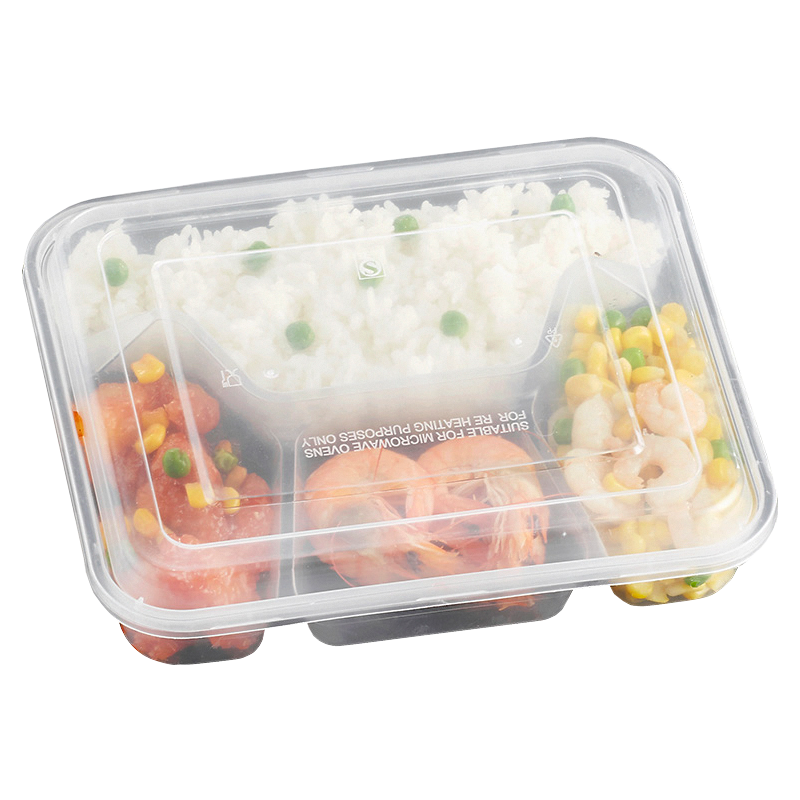 美威能 一次性四格餐盒 四格/个