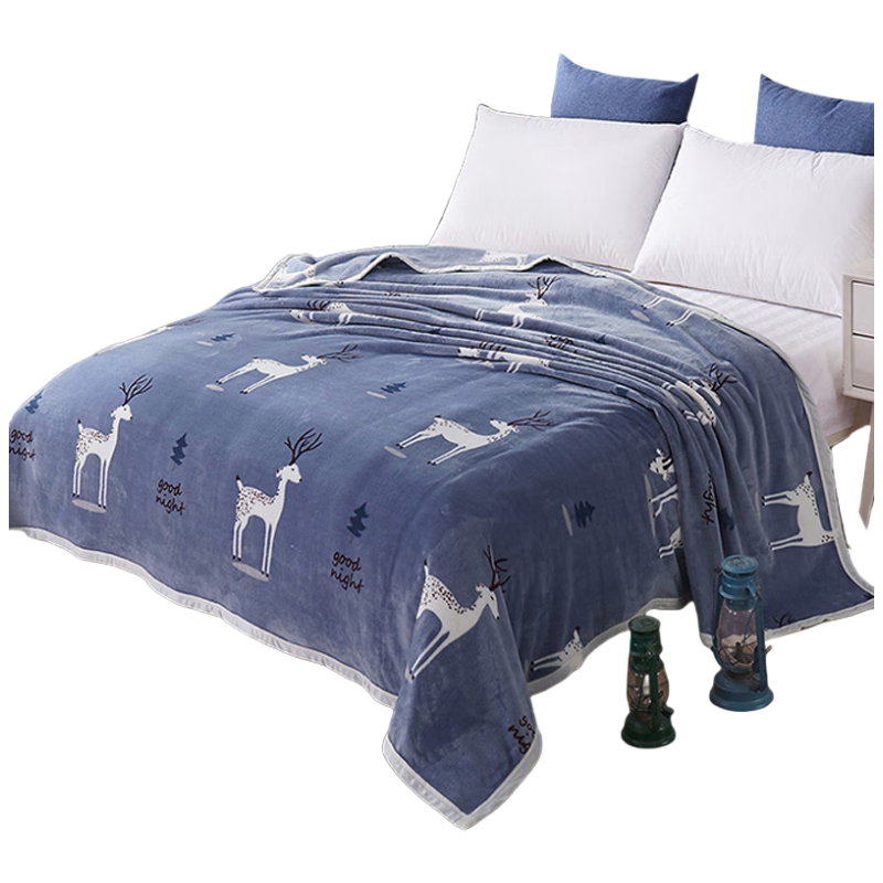 华夏盛锦 云貂绒毛毯 150*200cm HXSJ-XW2002 条