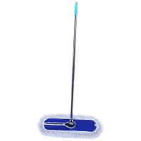 山之只 防锈杆尘推平板拖 90cm蓝色 把