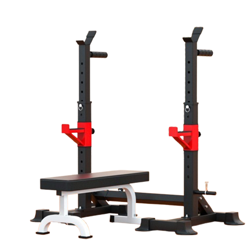 闪电客杠铃架深蹲架卧推器健身器材家用男士龙门架卧推床杠铃套装可调高