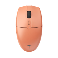 雷神双模办公鼠标ML4无线办公轻音鼠标2.4G/蓝牙鼠标类肤材质人体工学 长续航智能省电 橙色 2.4G+蓝牙