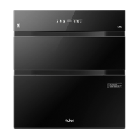 海尔(Haier)消毒柜嵌入式150L三门四层大容量AI灭菌舱光波巴氏灭菌系统全新棱镜内胆设计母婴消杀模式EB150