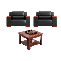 悦兴诚待客沙发 106*84*93cm(1+1)+短茶几套