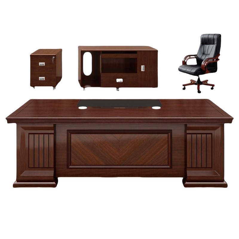 悦兴诚老板办公桌单人大班台组合240*110*76cm套