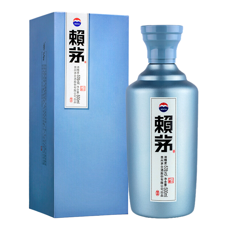 赖茅一代工酱500ml*1瓶53度单瓶装酱香型白酒礼赠