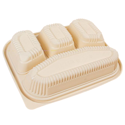 鑫扬赢 可降解一次性四格餐盒 1200ml 件