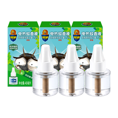 超威电热蚊香液补充装雨后薄荷40ml*3瓶温和配方有效驱蚊