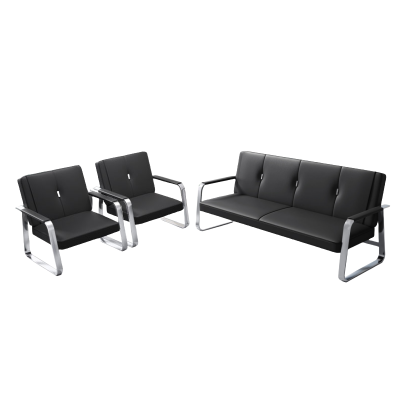 悦兴诚休闲沙发黑色181*69*84cm(1+3)套