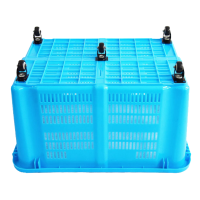 凌迪星带轮周转箱870*600*450mm个