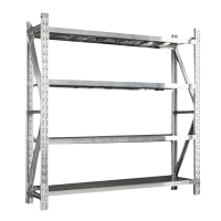 蕃蒂不锈钢落地货架150cm组