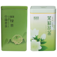 春秋叙 绿茶茉莉花茶组合(250g*2罐) 500g/盒