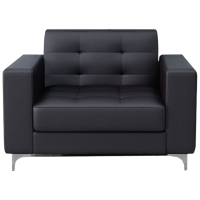 晋舰 办公沙发商务接待会客皮沙发办公室商务洽谈沙发组合 西皮单人位