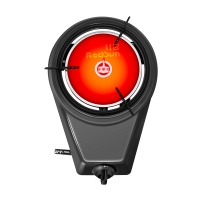 红日(RedSun)红外线防风单灶台式 高温爆炒 不黑锅底大火力燃气灶A8灰色 天然气