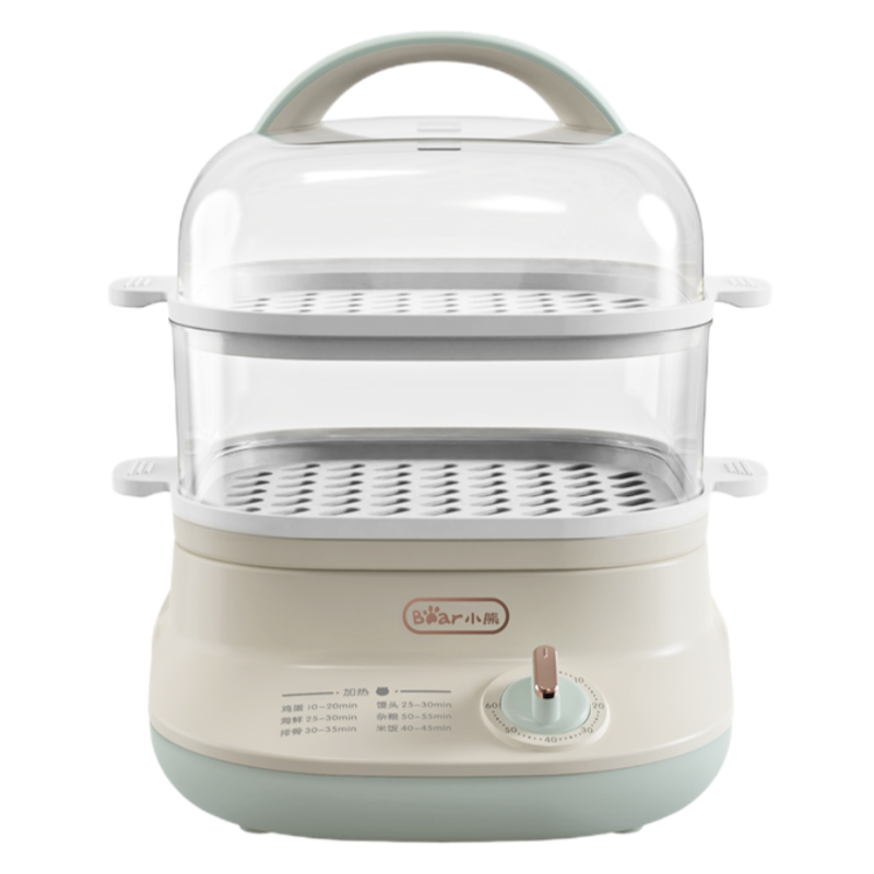 小熊(Bear) 电蒸锅煮蛋器蒸锅多功能双层大容量透明可视 DZG-C60Q8