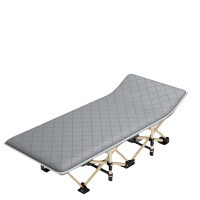 枢泽 行军床 178cm圆管灰色+亲肤棉垫 张