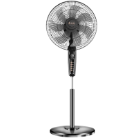 志高(CHIGO)电风扇落地式家用强力小型宿舍台式遥控办公室工业大风力电扇_16英寸遥控7.5H定时加长线七叶