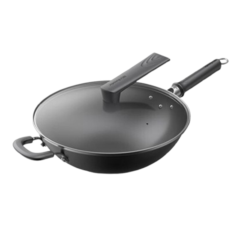 九阳炒锅32cm不沾0涂层铸铁炒菜锅CF32-C856(TB)