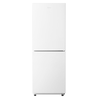 美的(Midea)180升白色双开门两门小户型家用小型客厅租房宿舍冰箱MR-189E极地白 可冷藏冷冻小巧不占地