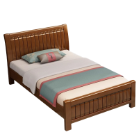 悦兴诚木质床1.5m+5cm床垫+床头柜*1组