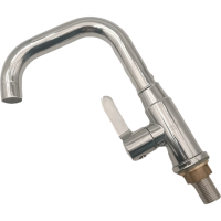 蔚珺不锈钢单冷水龙头七字小弯个